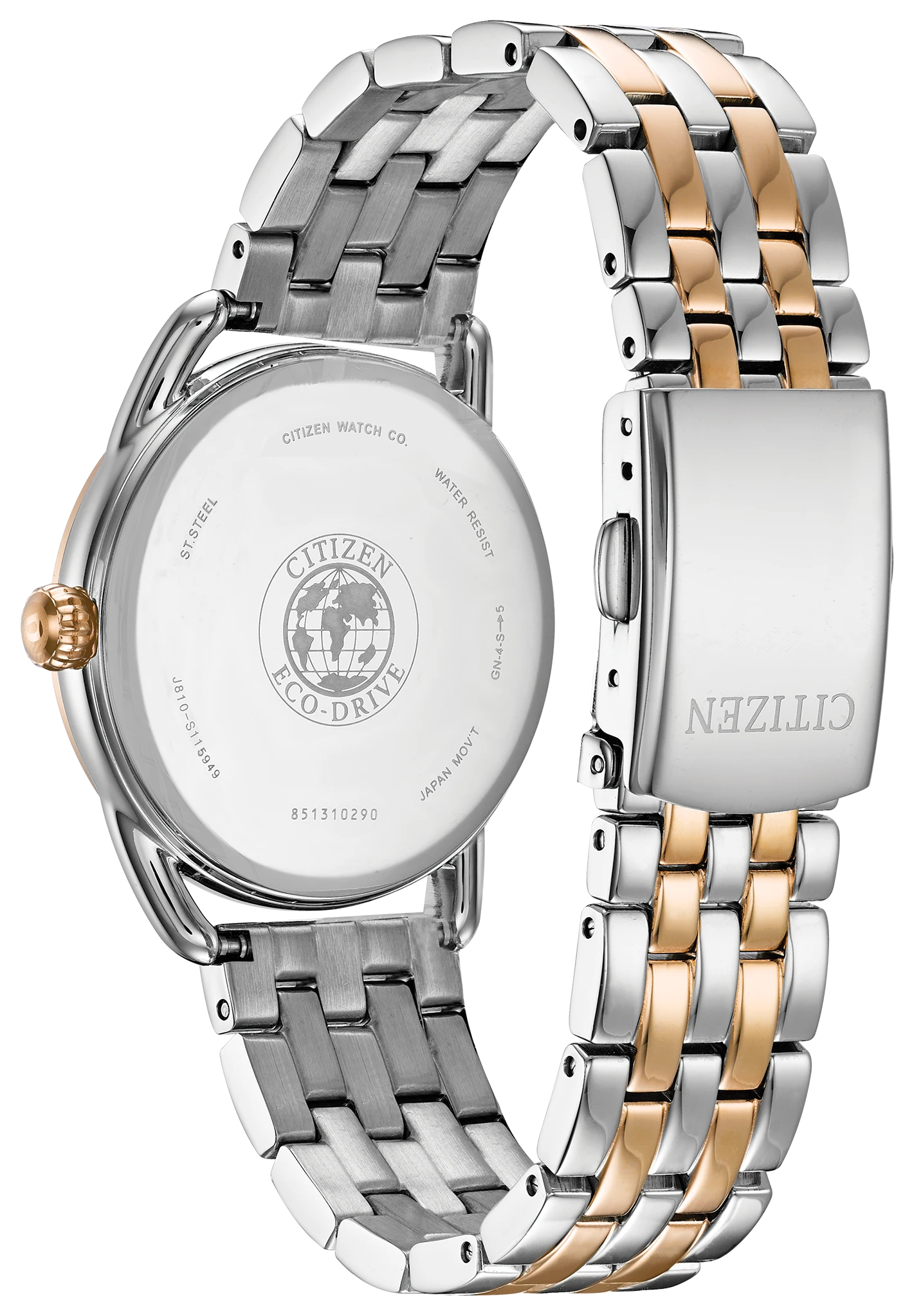 LTR - Ladies Eco-Drive FE6086-74A Pink Gold Tone Watch | CITIZEN